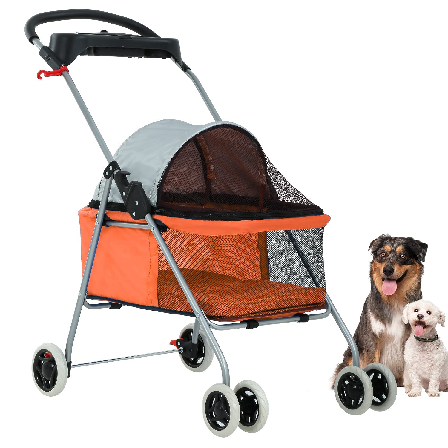 bestpet-4-wheels-pet-stroller